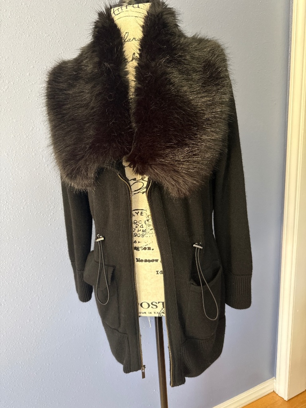 Banana Republic Black Knit Sweater Jacket size S